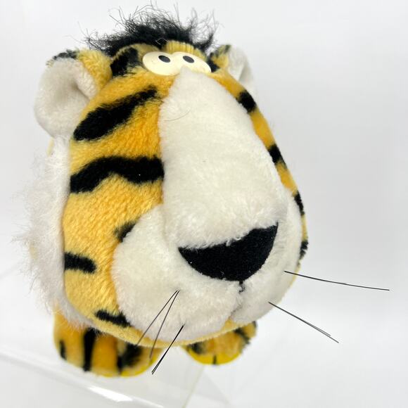 Squeezems Plush Tiger Vintage 1987 Korea Fundamental Zoo **No Sound** - Picture 3 of 10